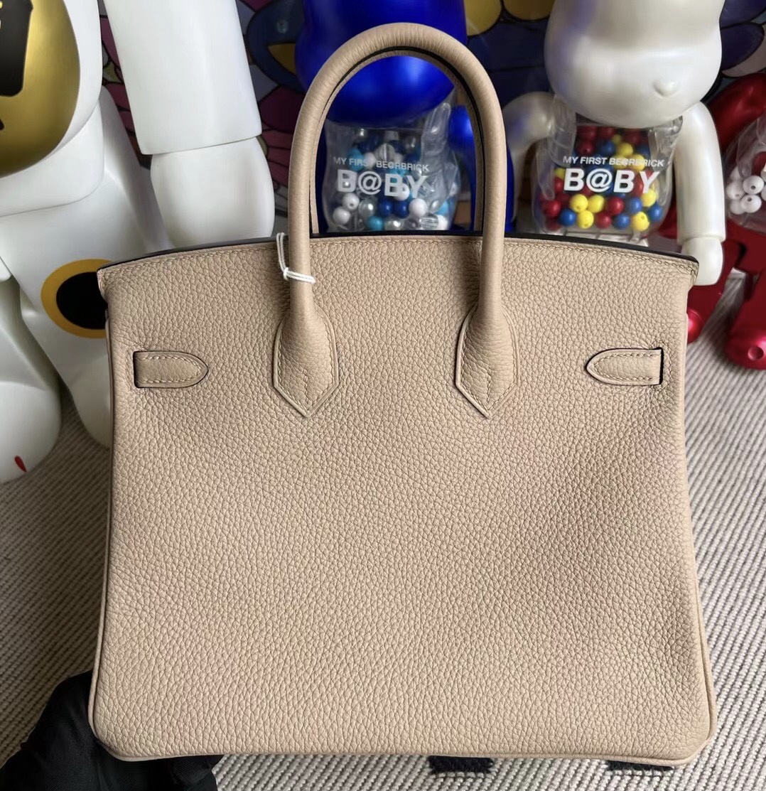 臺灣桃園市蘆竹區 Hermès Birkin 25 Togo S2 Trench 風衣灰 金扣