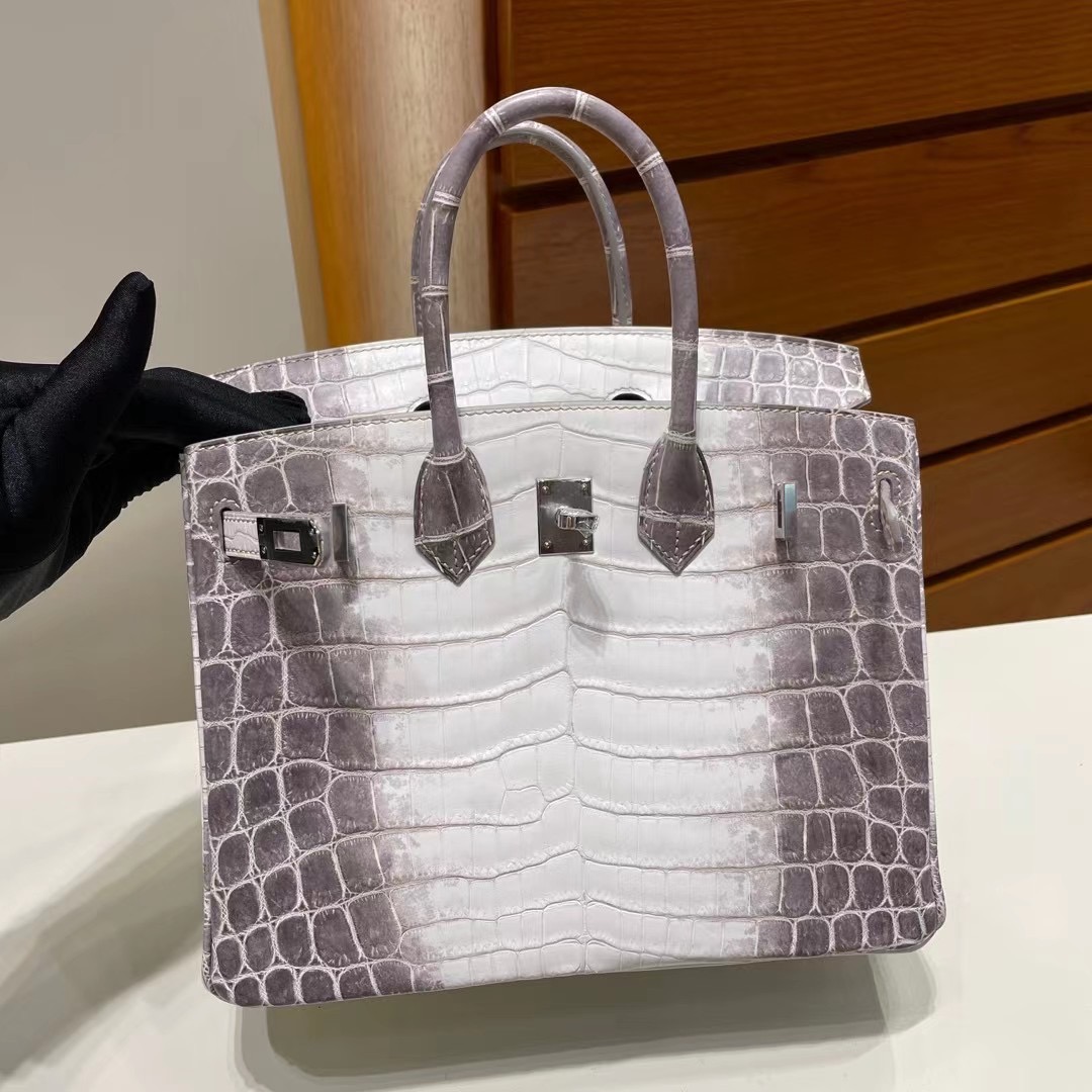 愛馬仕喜馬拉雅鱷魚皮鉑金包 Hermès Birkin 25 Himalayan CK01 BLANC Crocodile