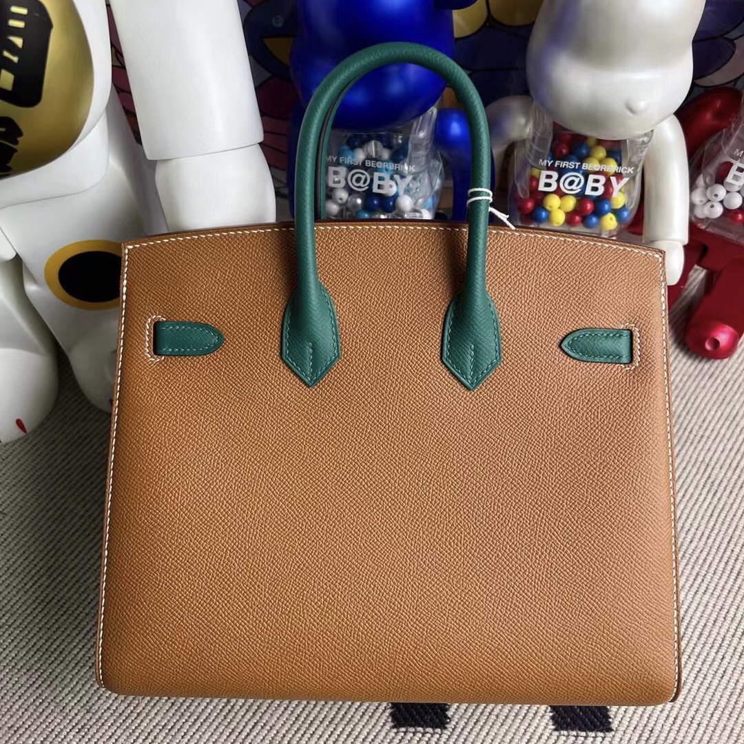 Hermès Birkin 25 外縫 HSS Epsom 37 Gold 金棕色 Z6 Malachite 金扣馬蹄印