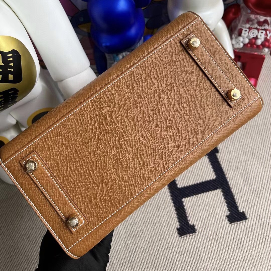 Hermès Birkin 25 外縫 HSS Epsom 37 Gold 金棕色 Z6 Malachite 金扣馬蹄印