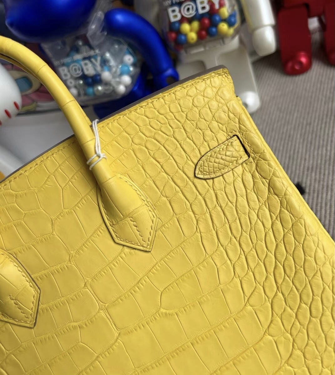 Hermès Birkin 25 M9 Mimosa 金盞花黃 Matter alligator crocodile 金扣霧面美洲鱷魚