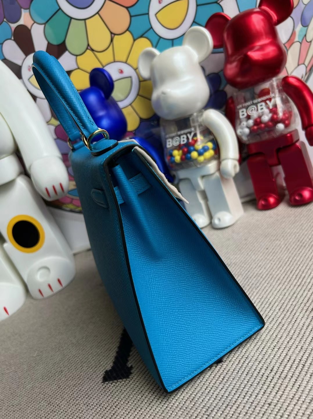 Republic of Indonesia Hermès Kelly 25cm Epsom 0F Bleu frida 弗裏達藍