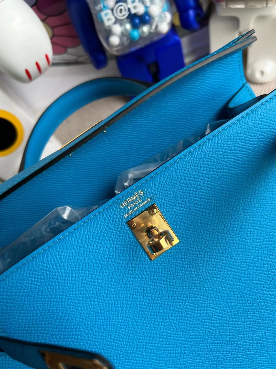 Republic of Indonesia Hermès Kelly 25cm Epsom 0F Bleu frida 弗裏達藍