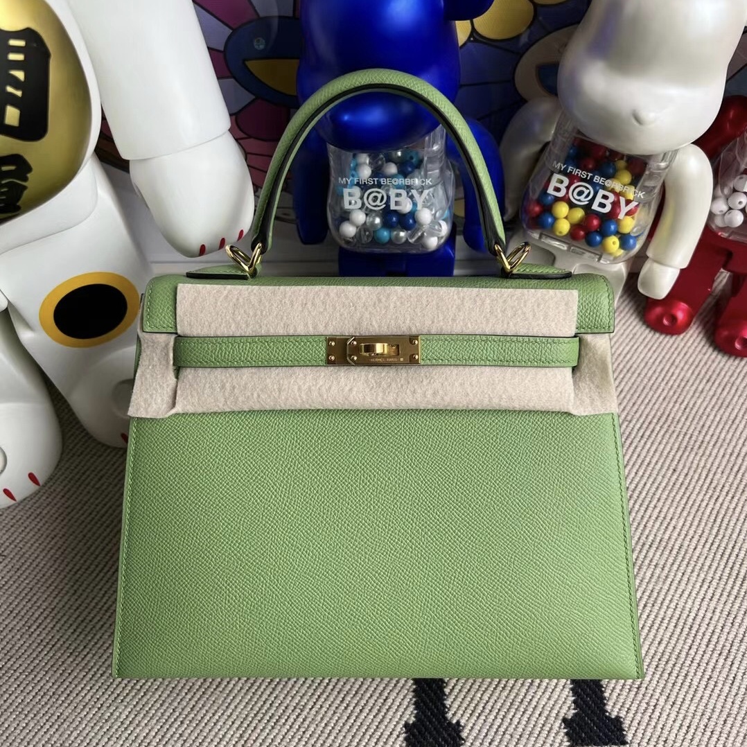 United Arab Emirates Hermès Kelly 25cm Epsom 3i Vert Criquet 牛油果綠