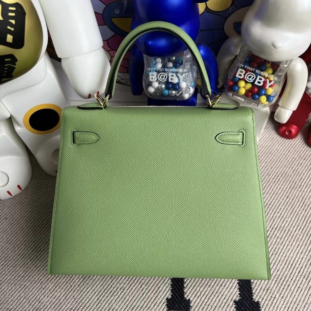 United Arab Emirates Hermès Kelly 25cm Epsom 3i Vert Criquet 牛油果綠