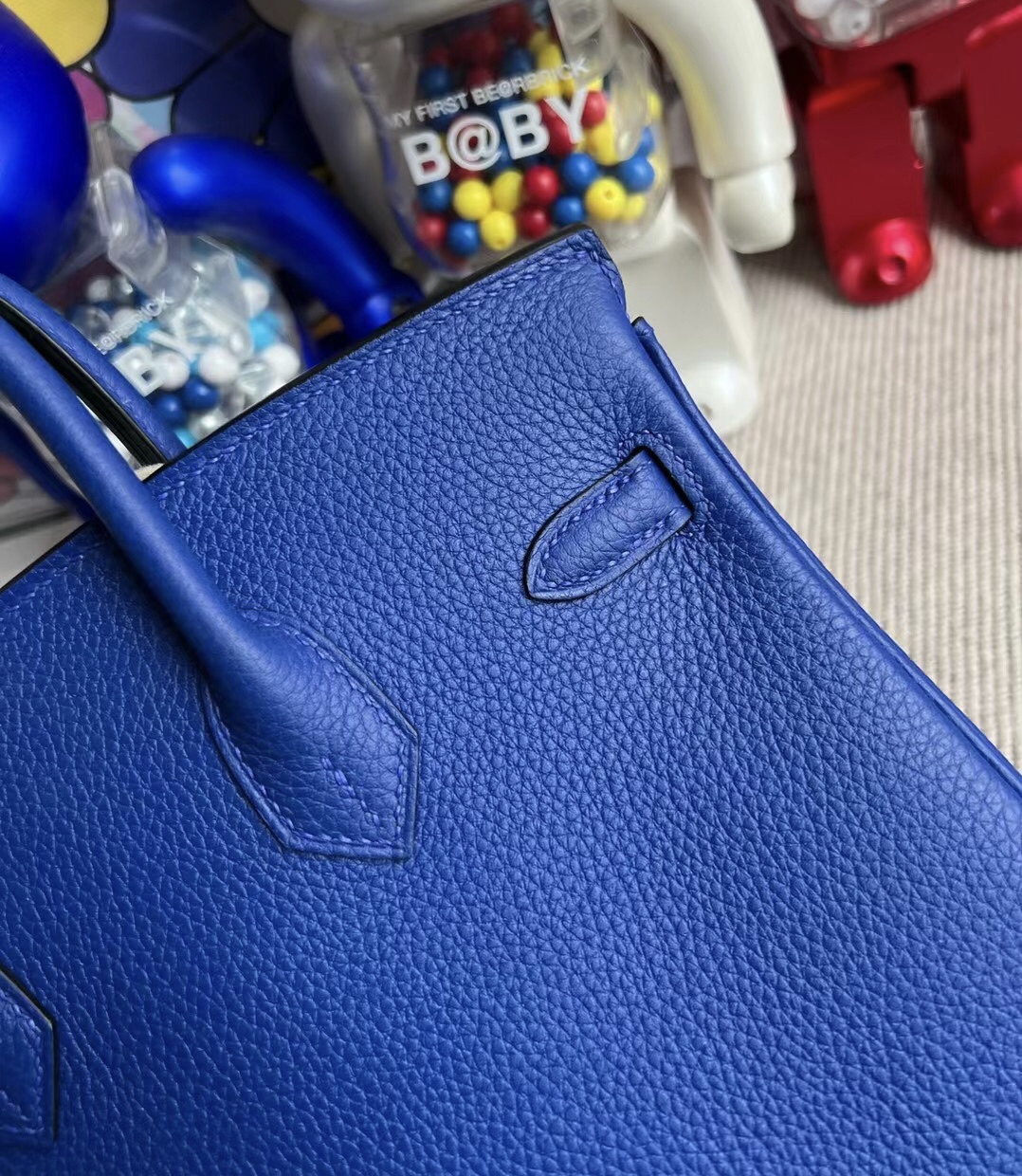 臺灣臺北市 Hermès Birkin 25cm Togo I7 Bleu Zellige 琉璃藍 金扣 Stamp U