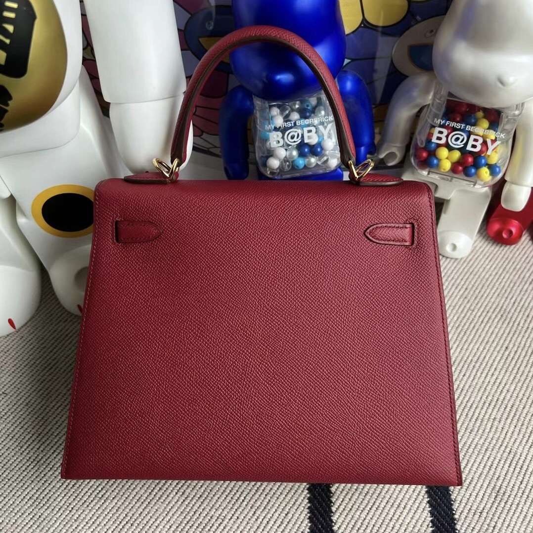 Kingdom of Saudi Arabia Hermes Kelly 25 Epsom K1 Rouge Grenat 石榴紅 金扣