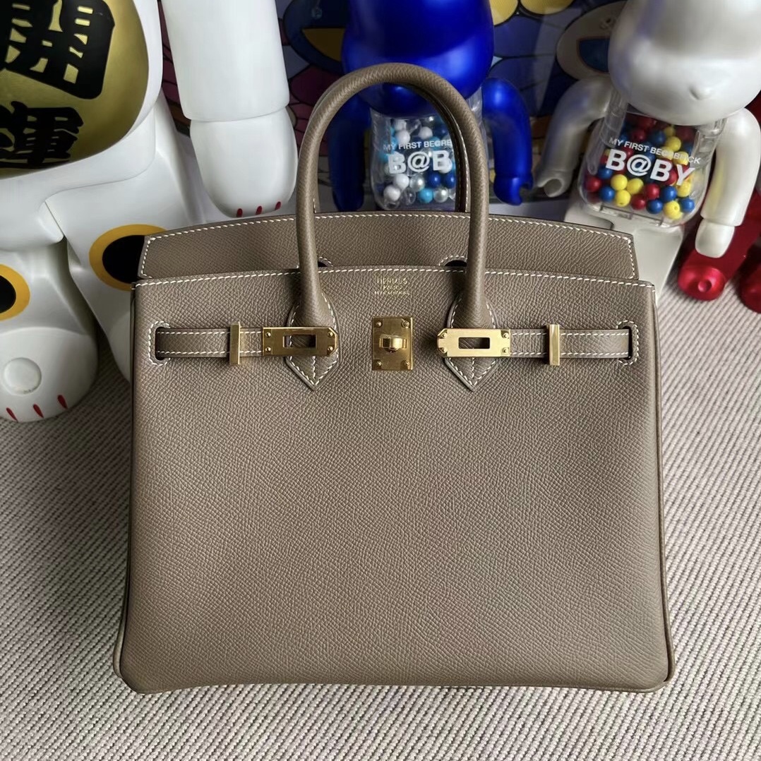 馬來西亞愛馬仕價格 Malaysia Hermès Birkin 25 Epsom CC18 大象灰 Etoupe 金扣