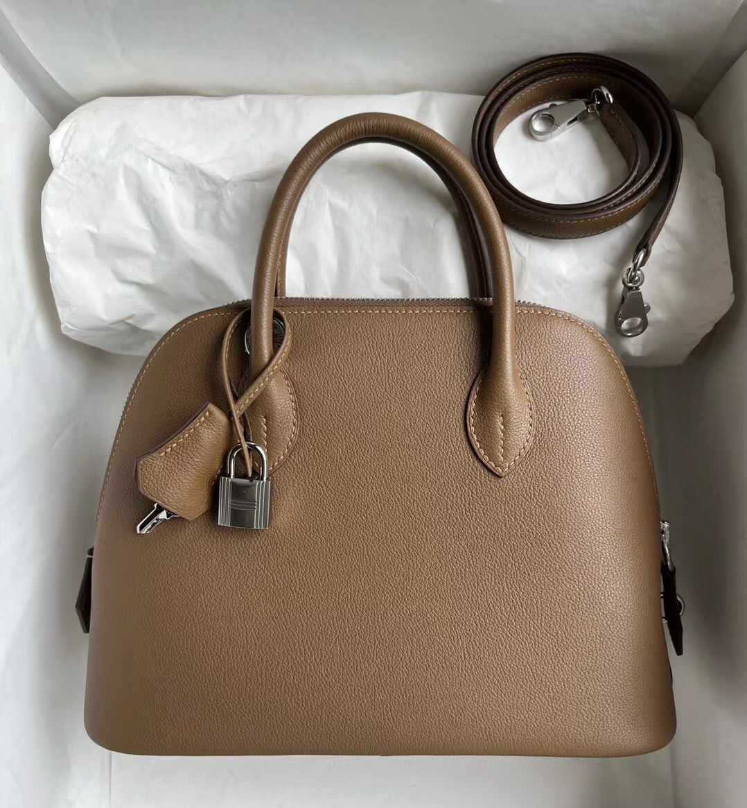 Malaysia Hermès Bolide 25 Evercolor D0 beige de weimer拼4B Biscuit PHW