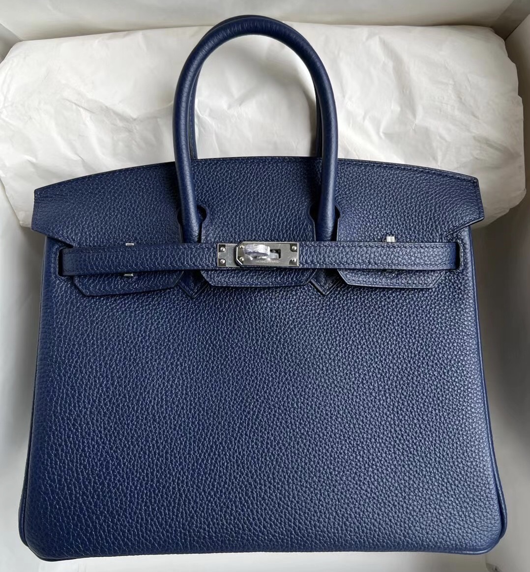 馬來西亞愛馬仕鉑金包25價格 Hermès Birkin 25 Togo 73 Bleu Saphir Stamp U