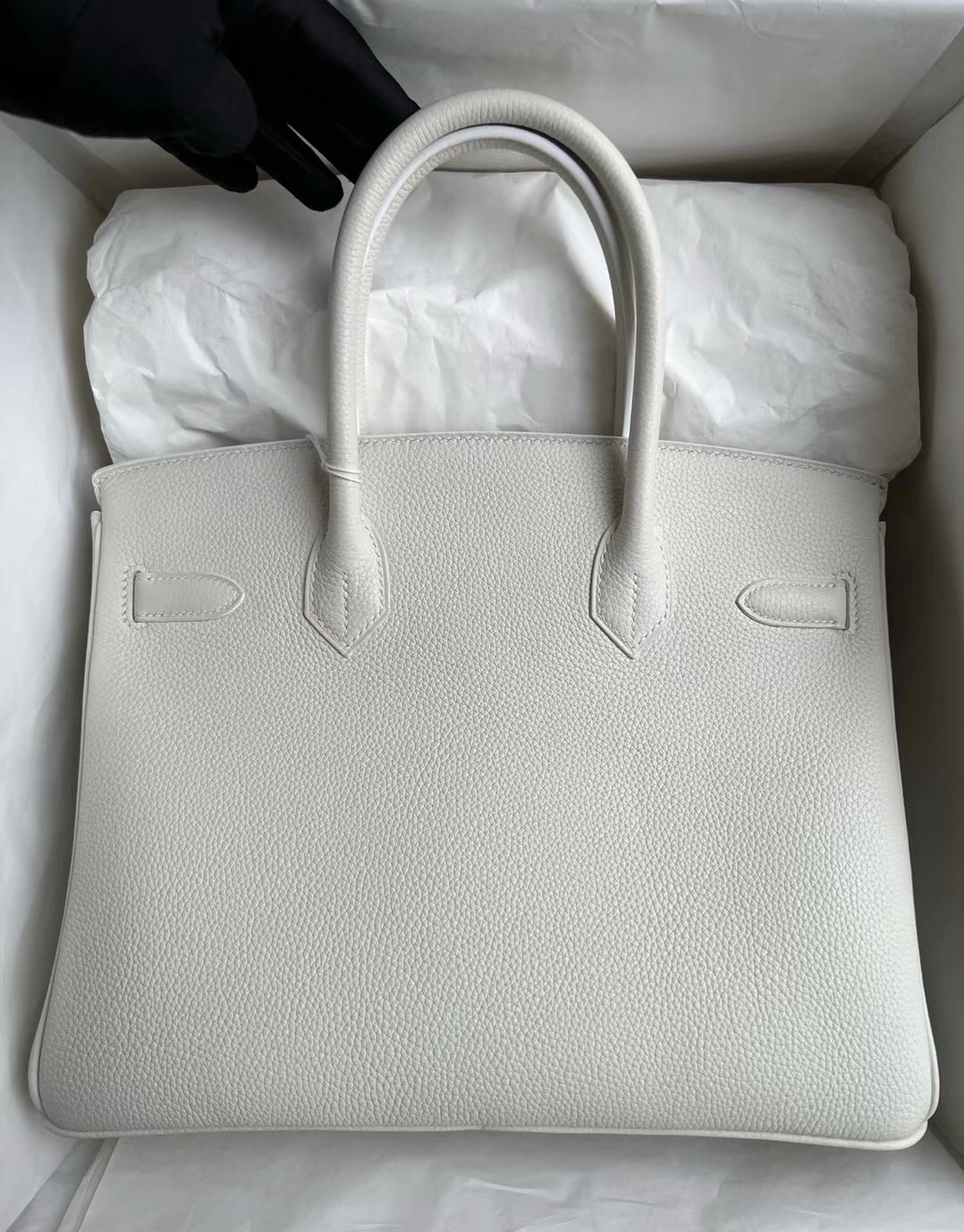 新加坡愛馬仕鉑金包30價格 Hermès Birkin 30 Togo 01 Pure white 純白色 金扣