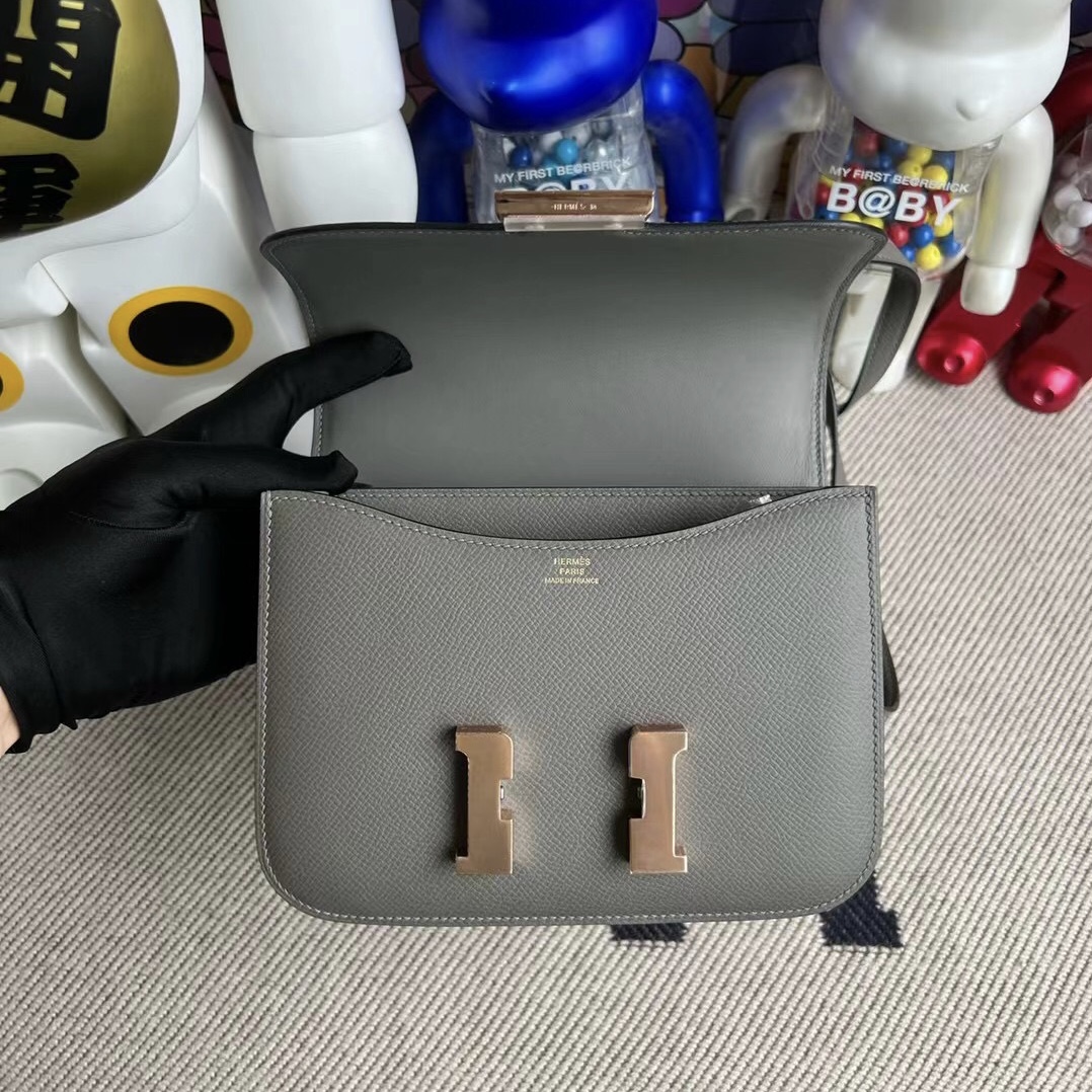 Hermès Constance 18 Epsom 0L Gris Meyer 積雨雲灰 玫瑰金扣 Rose gold hardware