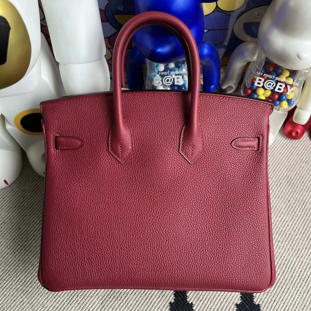 Canada Hermès Birkin 25 Togo K1 Rouge Grenat 石榴紅 金扣 全手工蜜蠟線縫制