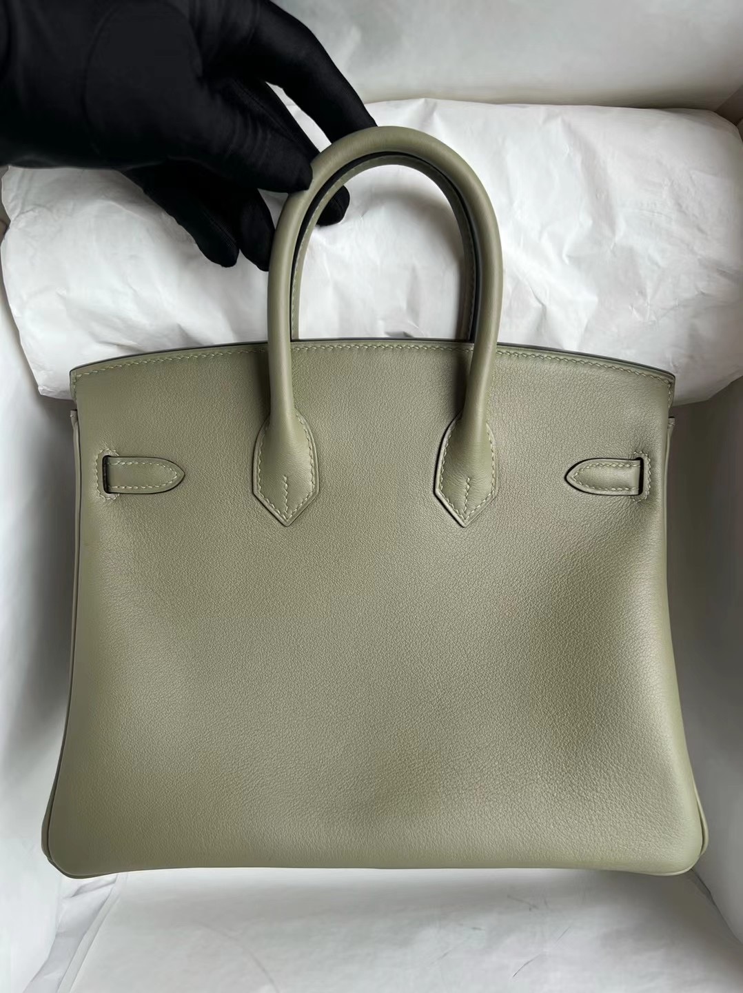 United Arab Emirates Hermès Birkin 25cm Swift Q1 Sauge 鼠尾草綠 銀扣