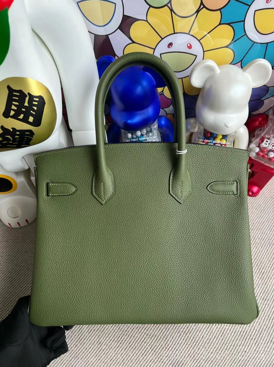 Hermes Birkin 30cm Togo V6 Cacncpee叢林綠 金扣 全手工蜜蠟線縫制