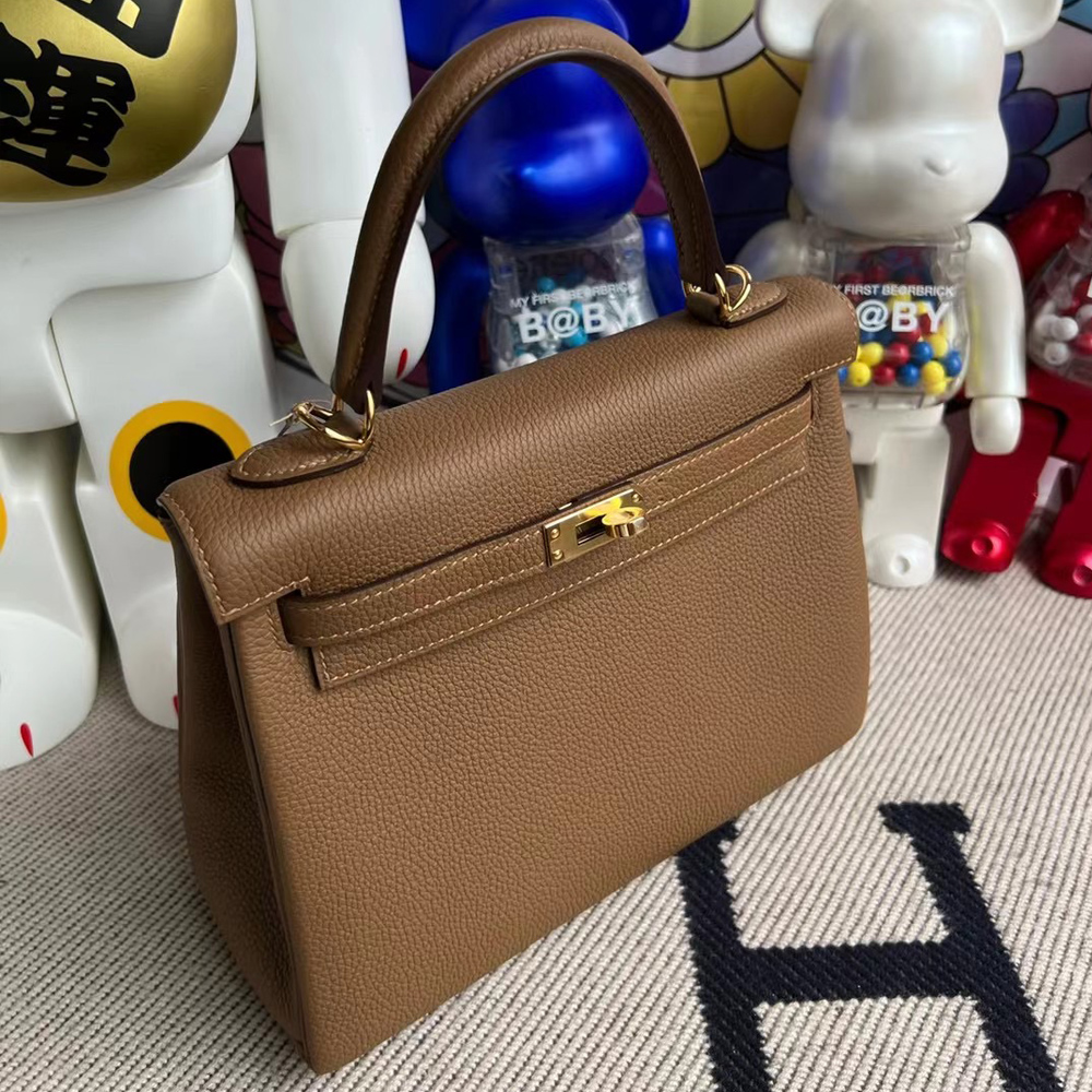 Hermes Kelly 25cm Togo 3G Alezan 栗子棕 金扣 全手工蜜蠟線縫制