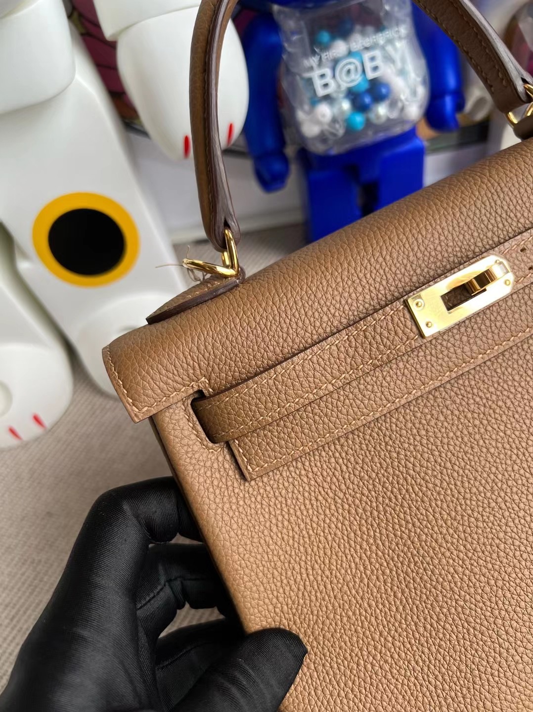 Hermes Kelly 25cm Togo 3G Alezan 栗子棕 金扣 全手工蜜蠟線縫制