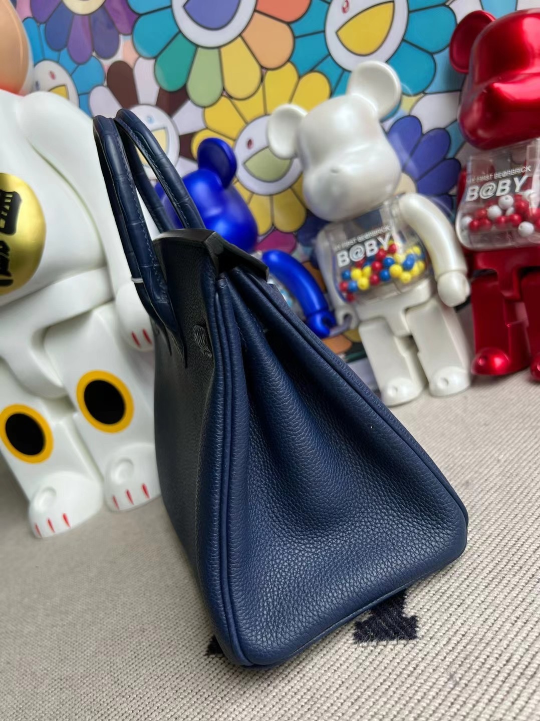 Hermès Birkin 25 Touch 73 Bleu Saphir 寶石藍 銀扣 全手工蜜蠟線縫制