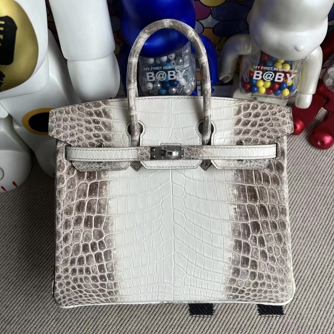 愛馬仕現貨喜馬拉雅 Singapore Hermès Birkin 25 BLANC Himalayan Crocodile