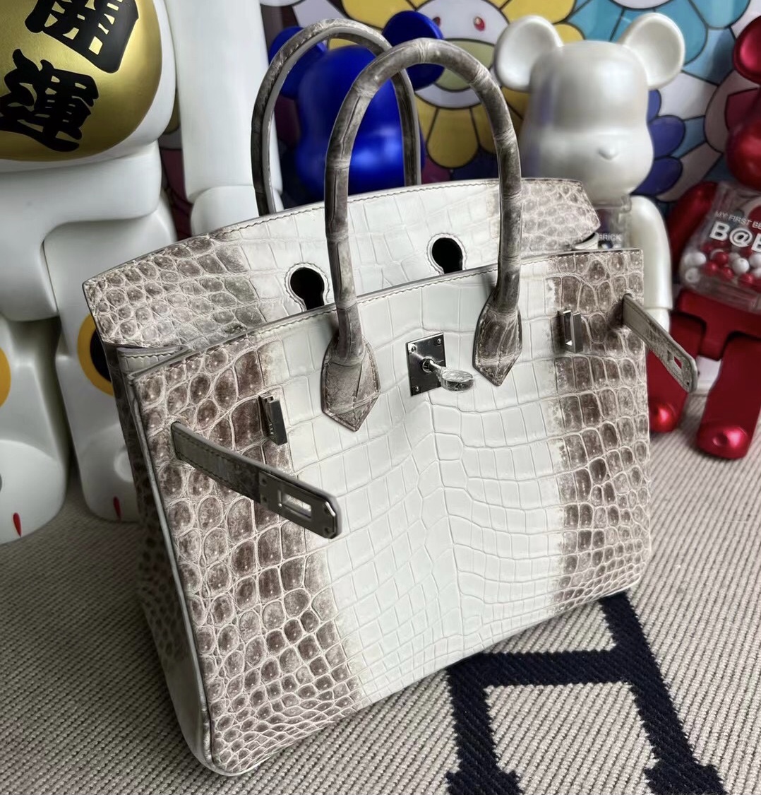 愛馬仕現貨喜馬拉雅 Singapore Hermès Birkin 25 BLANC Himalayan Crocodile