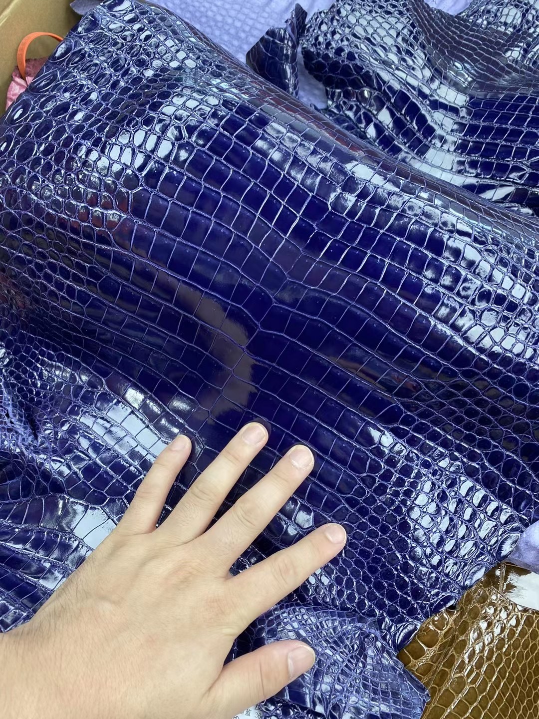 Hermès Shiny Porosus Crocodile M3 Blue Encre 墨水藍澳洲灣鱷 Birkin Kelly 25cm