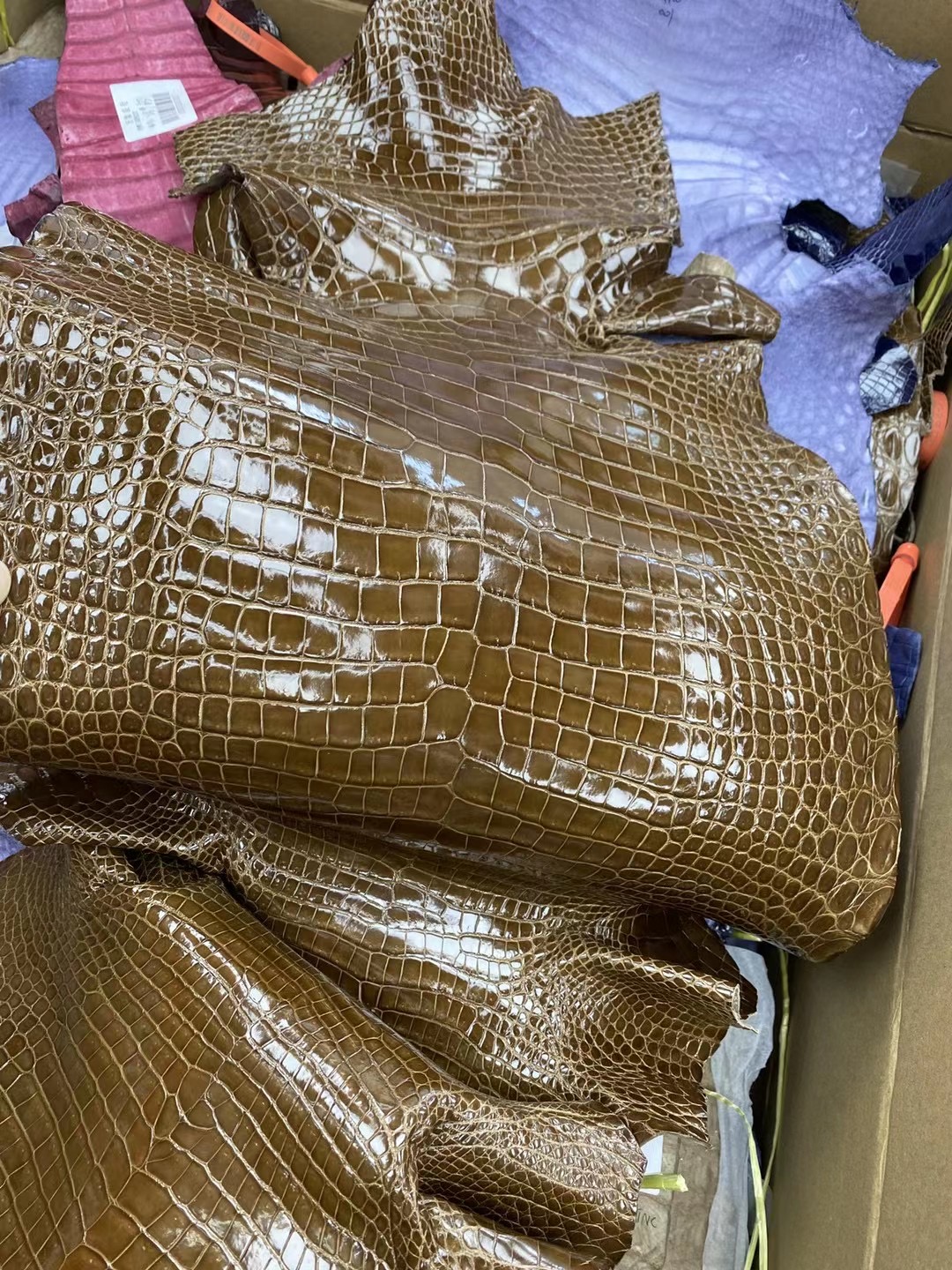 Hermès Shiny Porosus Crocodile 17 Ficelle 煙草色 淡灰褐色 Birkin Kelly 25cm