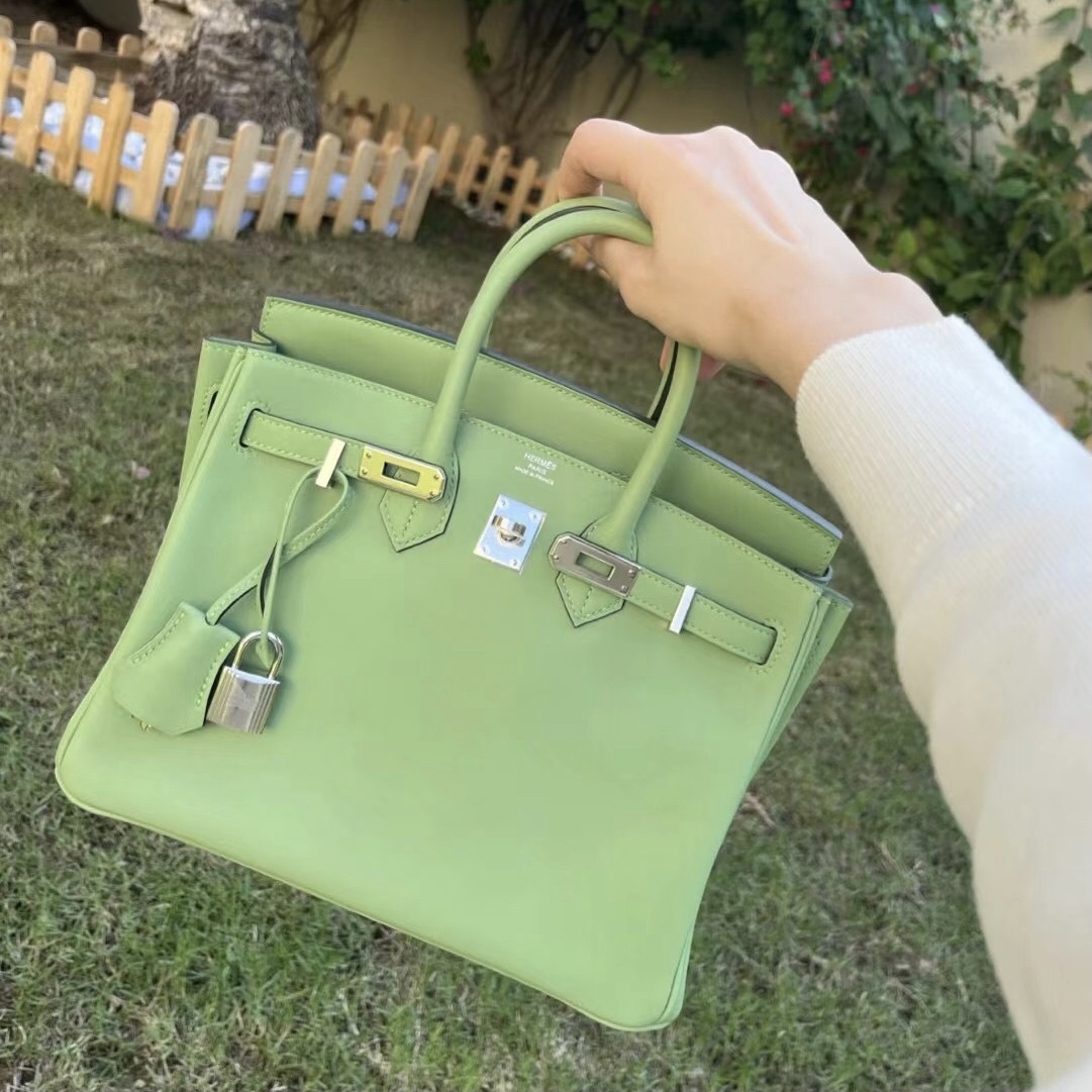 Singapore Hermès Birkin 25cm Swift 3I Vert Criquet 牛油果綠 銀扣