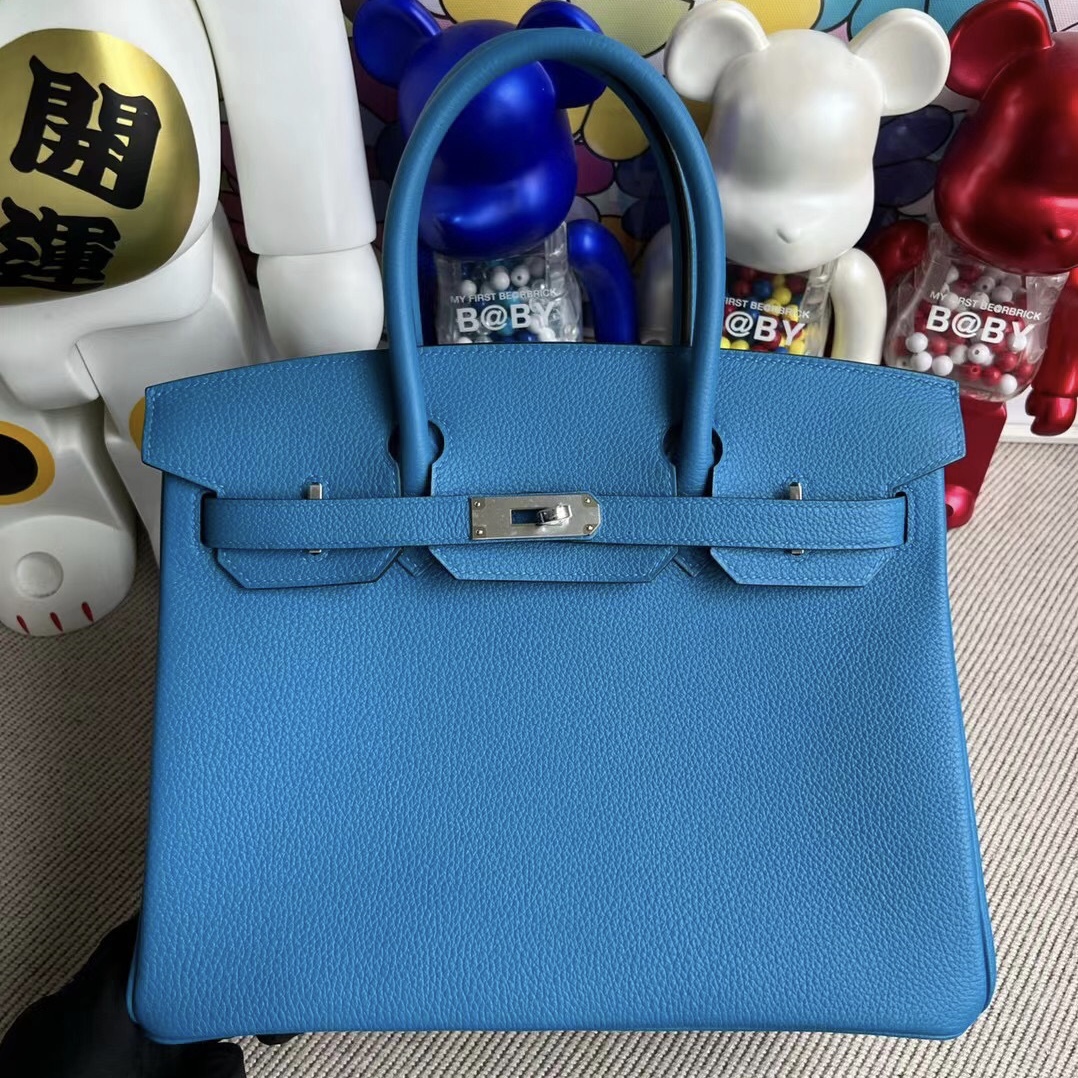 Singapore Hermès Bag price Birkin 30 Togo Bleu Zanzibar 坦桑尼亞藍 銀扣