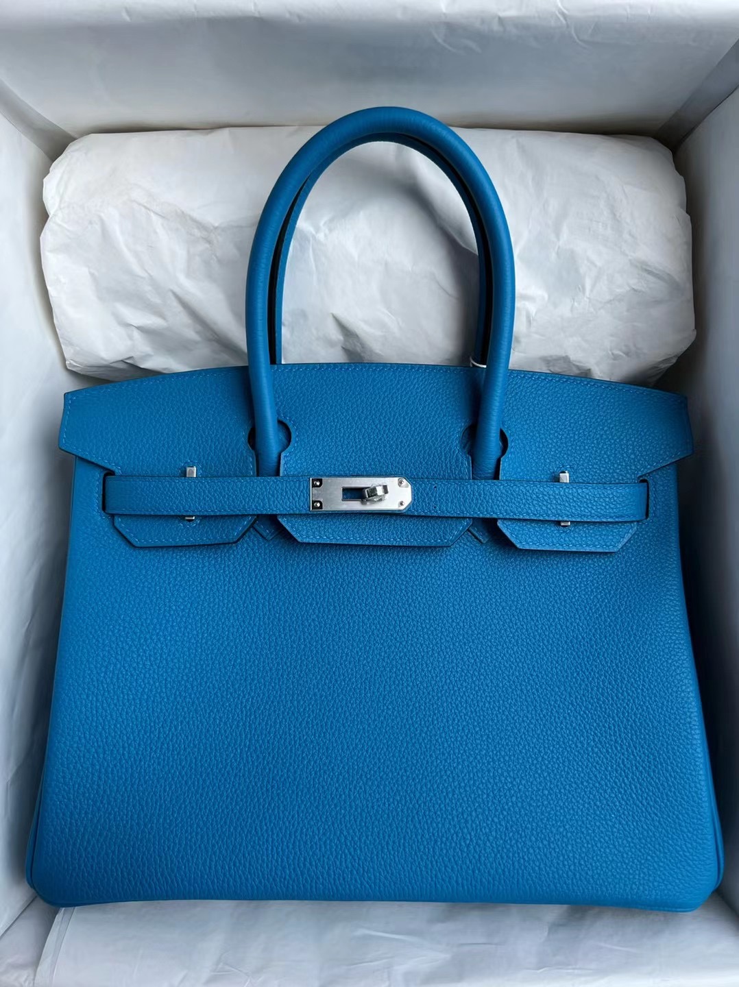 Singapore Hermès Bag price Birkin 30 Togo Bleu Zanzibar 坦桑尼亞藍 銀扣