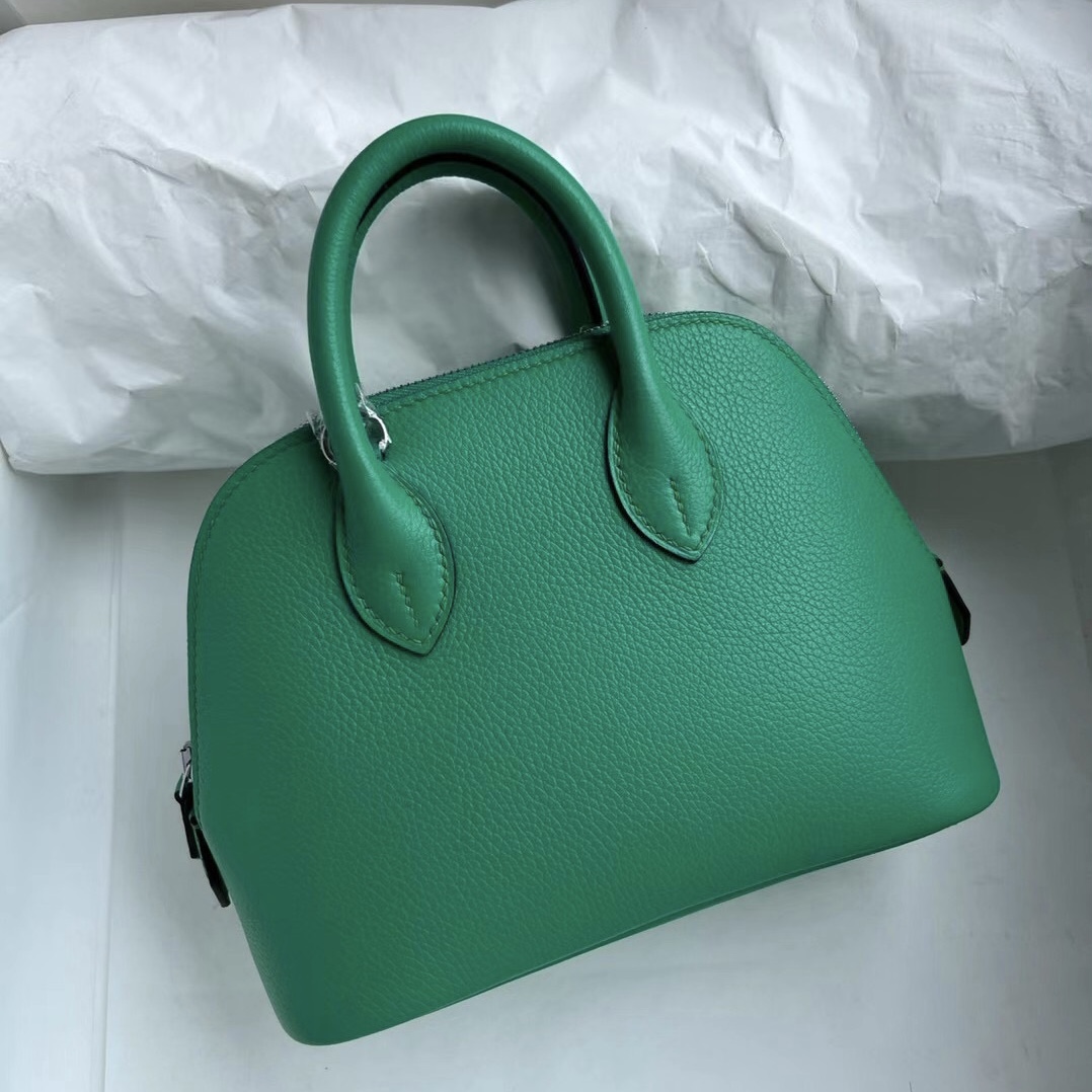 Singapore Hermès Bolide 1923 mini Evercolor 6W Menthe 薄荷綠 銀扣