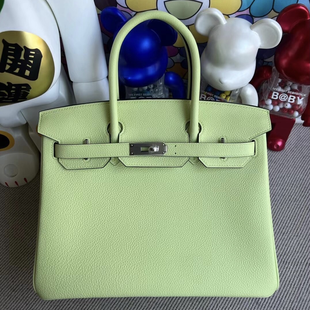Qatar Doha Hermès Bag price and pictures Birkin 30 Togo Vert Absinthe U 刻