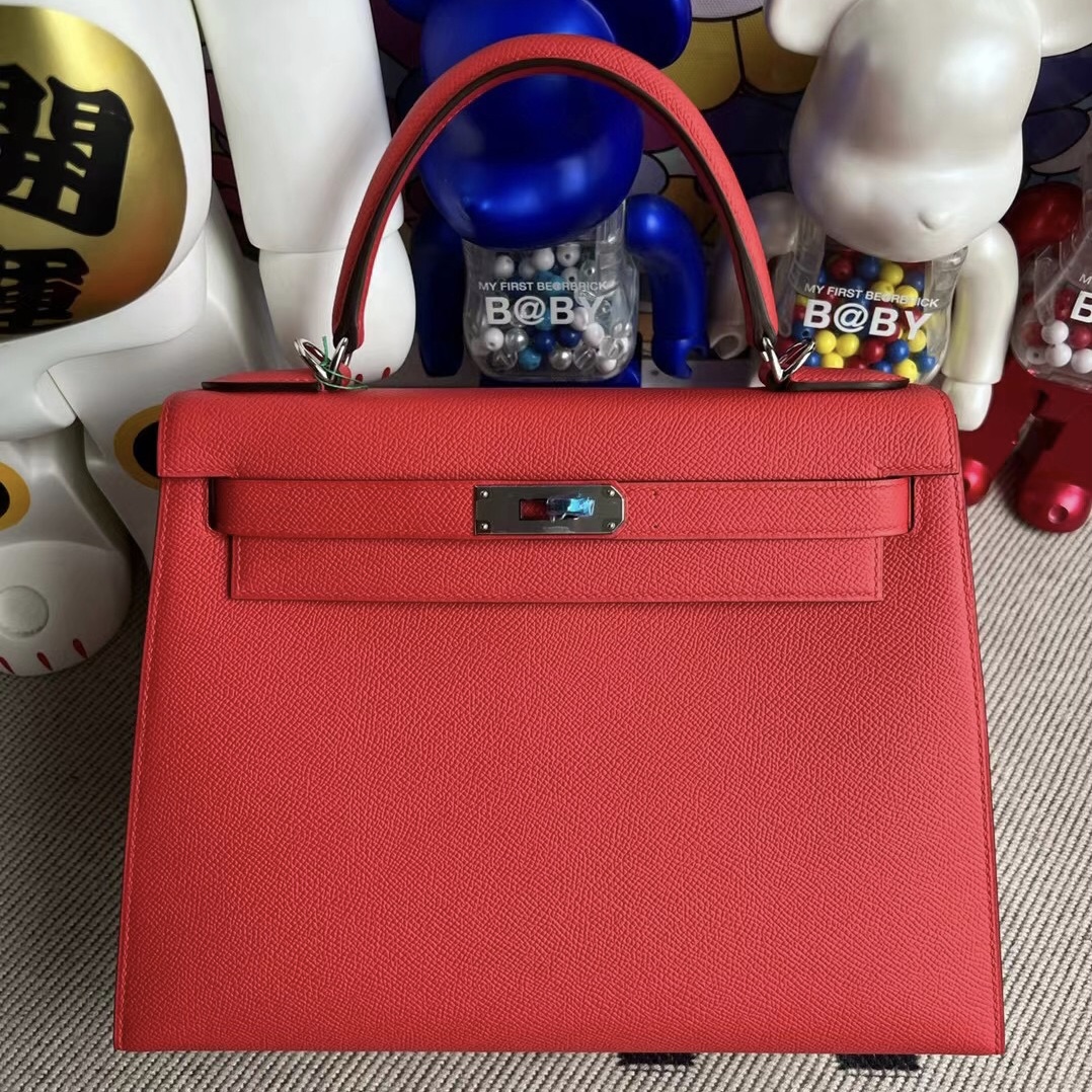 Singapore Kuala Lumpur Hermes Kelly 28 Epsom S5 Rouge Tomate 番茄紅