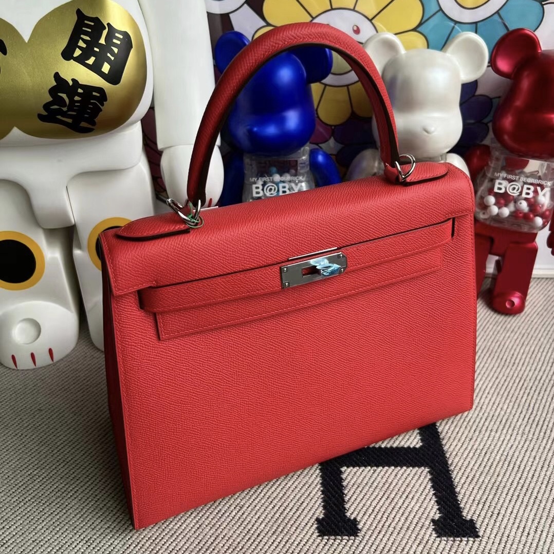 Singapore Kuala Lumpur Hermes Kelly 28 Epsom S5 Rouge Tomate 番茄紅