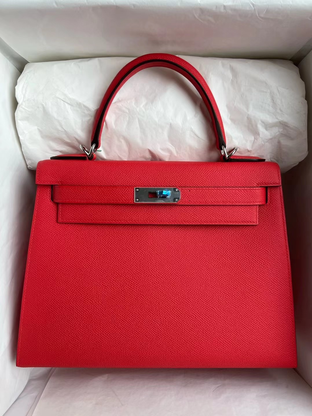 Singapore Kuala Lumpur Hermes Kelly 28 Epsom S5 Rouge Tomate 番茄紅