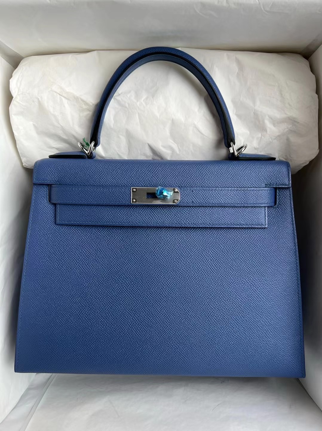 Singapore Kuala Lumpur Hermes Kelly 28 Epsom 7E Bleu Brighton 明藍色