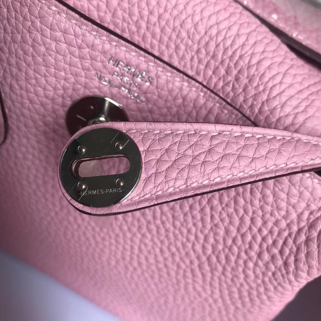 Hermès Lindy Mini Taurillon Clemence X9 Mauve Sylvestre 錦葵紫 銀扣