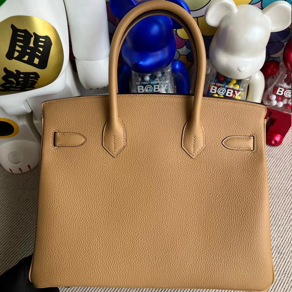 hermes stock price Birkin 30cm Togo Leather CC4B Biscuit 餅幹色 GHW