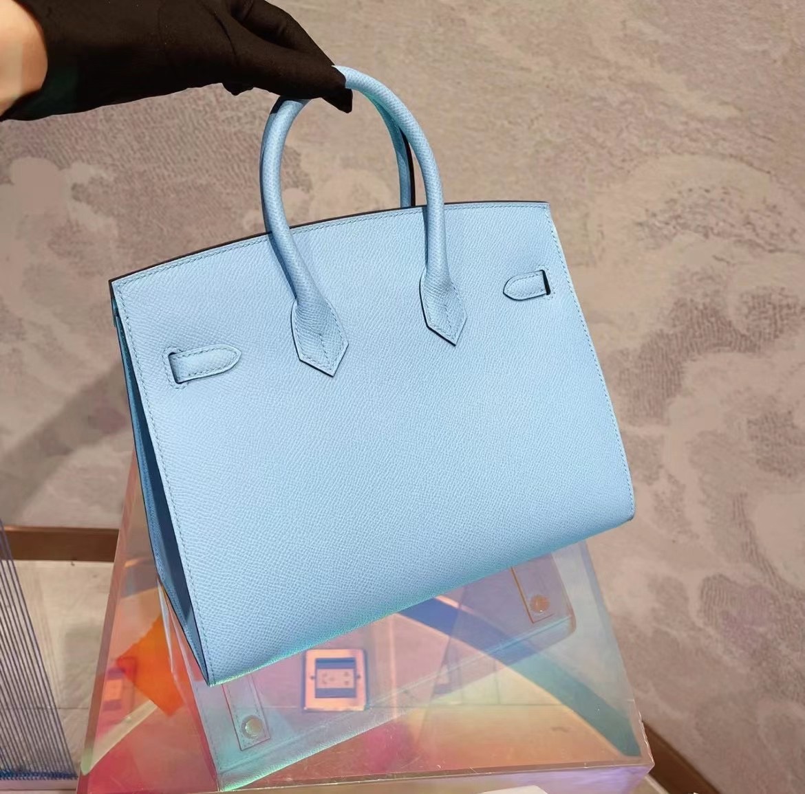 Dubai United Arab Emirates Hermès Birkin 25 外縫 Sellier Epsom 7N Celeste 天藍色