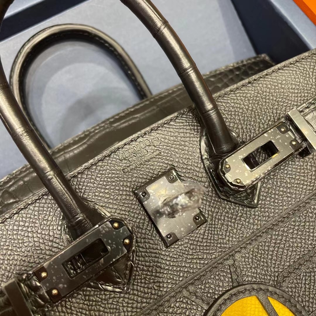 愛馬仕birkin20 限量小房子 Hermes Birkin 20cm Sellier Faubourg 特別版黑色黑扣