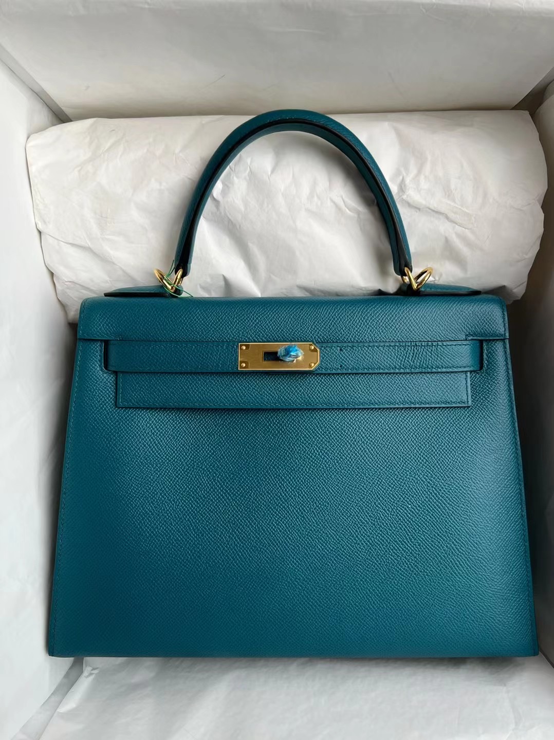 愛馬仕凱莉28寸香港臺灣價格 Hermes Kelly 28 Epsom W0 Vert Bosphore 博斯普魯斯綠