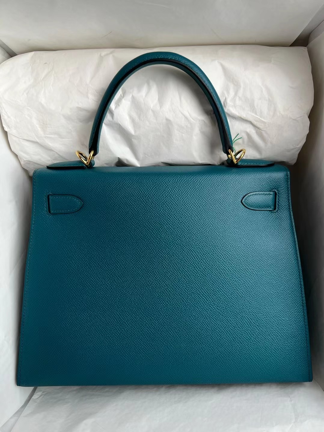 愛馬仕凱莉28寸香港臺灣價格 Hermes Kelly 28 Epsom W0 Vert Bosphore 博斯普魯斯綠