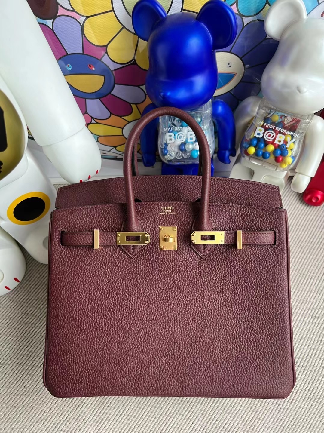 愛馬仕女包 新加坡價格及圖片 Hermes Birkin 25 Togo 57 Bordeaux 波爾多酒紅 金扣