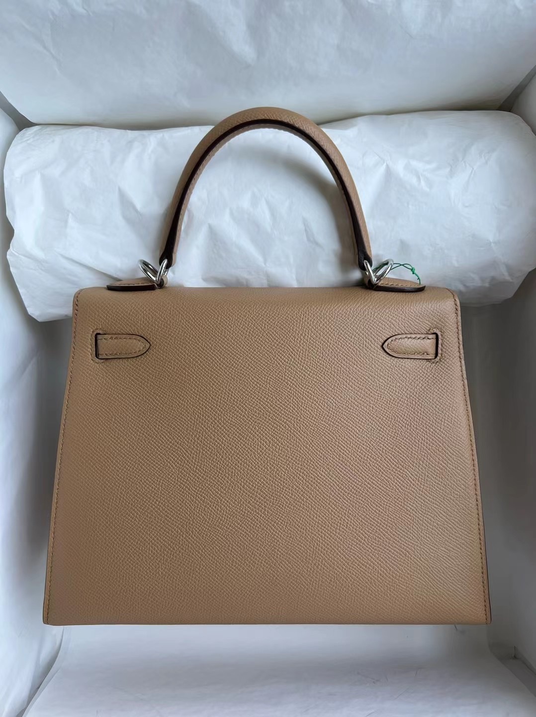 Hermes Kelly 25 Epsom 0M Chai 瑪薩拉茶色 內拼 X9 Mauve Sylvestre 銀扣