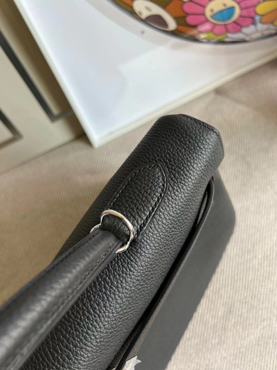 Hermes Kelly 40cm Togo 89 Noir 黑色 銀扣全手工蜜蠟線縫製 接受定製