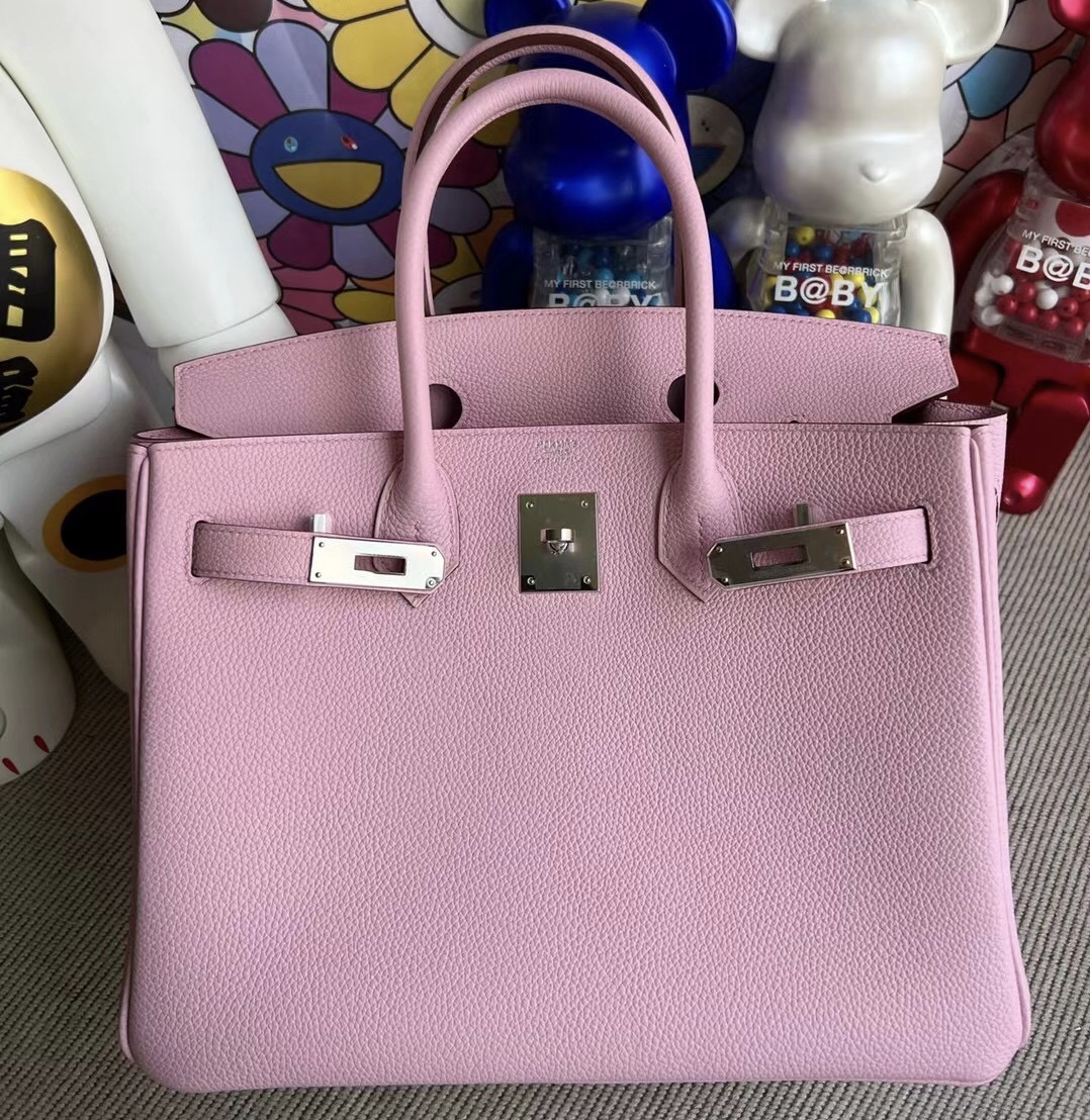 Singapore Hermes Birkin 30 Togo 原廠德國小牛皮  X9 錦葵紫 銀扣