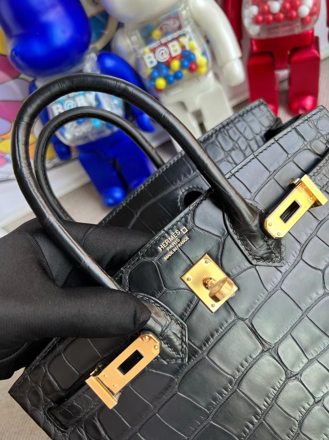 美國紐約愛馬仕包包價格 New York USA Hermes Birkin 25 美洲鱷魚黑色 金扣