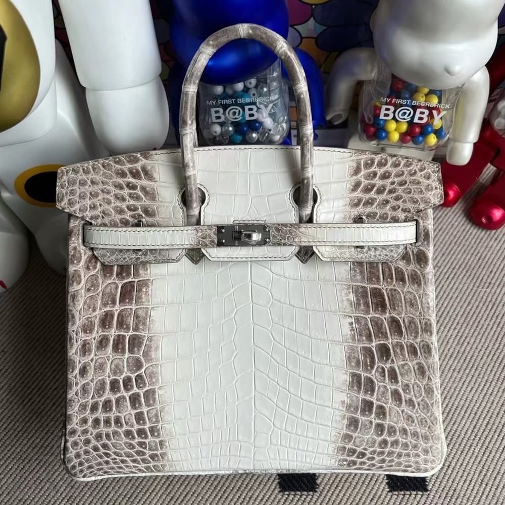 愛馬仕現貨喜馬拉雅 Hermes Birkin 25 Himalaya Niloticus Crocodile