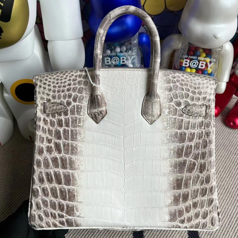 愛馬仕現貨喜馬拉雅 Hermes Birkin 25 Himalaya Niloticus Crocodile