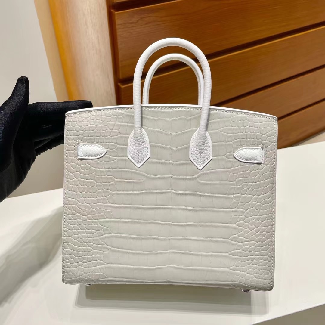 United Arab Emirates Hermes 白色小房子 Sac Faubourg Birkin 20 Alligator