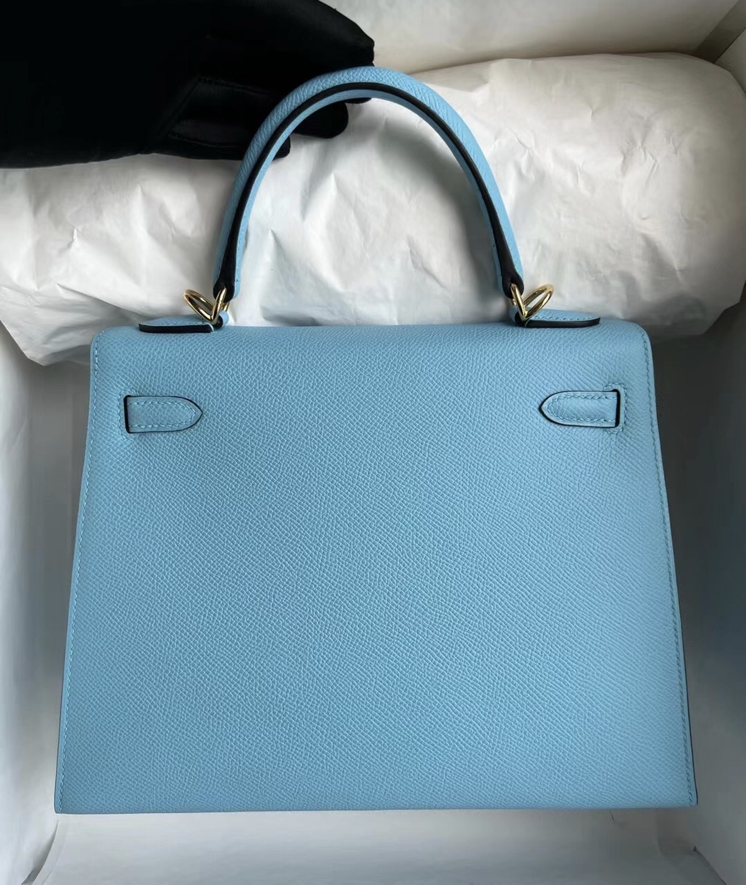 Hermes Kelly 25cm Epsom 7N Céleste 天藍色 Gold hardware